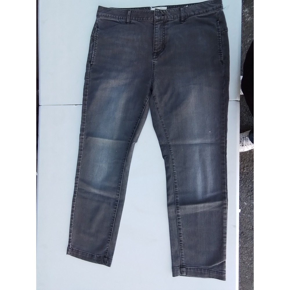 Nili Lotan N.L. Issue 26099881 Faded Black Cropped Jeans Size 29
